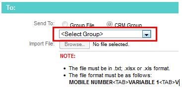 CRM personalized Message